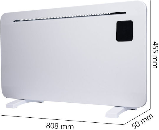 Germina Подов Конвектор 2000W с Електронен Термостат 80.8x45.5cm Бял