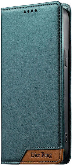 Motorola Edge 70 Fusion 5g Case Dierfeng Strong Magnetic Leather Wallet Green