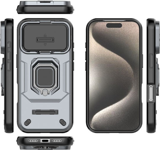 Camera Cover Hard Case Ring Grey Apple iPhone 17 Pro/18 Pro