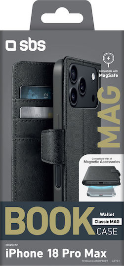 Sbs Wallet Classic Mag Case Iphone 18 Pro Max Wallet Stand Magsafe Compatible Black Tewalclmagip1869