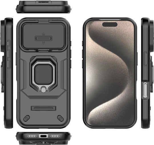 Camera Cover Hard Case Ring Black Apple iPhone 17 Pro/18 Pro