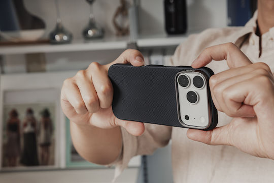 Калъф Mageasy Kev Арамидно Влакно Тъмен Черен iPhone 18 Pro Max/17 Pro Max