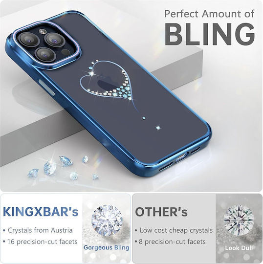 Kingxbar Калъф Apple iPhone 15 Wish Series Сребърен