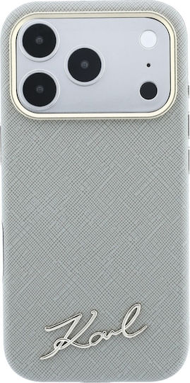 Karl Lagerfeld Etui Saffiano Small Script Metal Logo Magsafe Do Iphone 18 Pro Max 17 Pro Max Bezowy Klhmp18x6pwskse