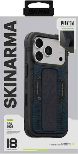 Case Skinarma Phantom Magsafe + Grip Stand Iphone 18 Pro 17 Pro Blue