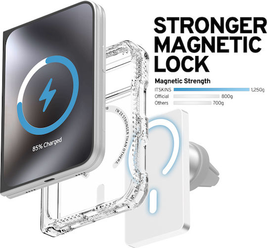 Case Itskins Hybrid Clear Magsafe Clear Iphone Duo