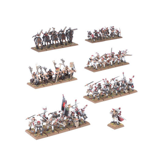 Warhammer Lumea Veche Imperiu Om Bătălie Marș Armată 56 Miniaturi