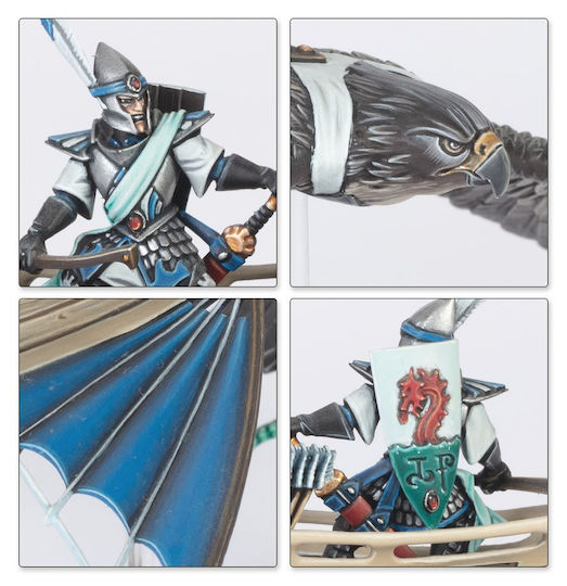 Warhammer Lumea Veche Regatele Elfilor Înalți Battle March Armată 23 Miniaturi