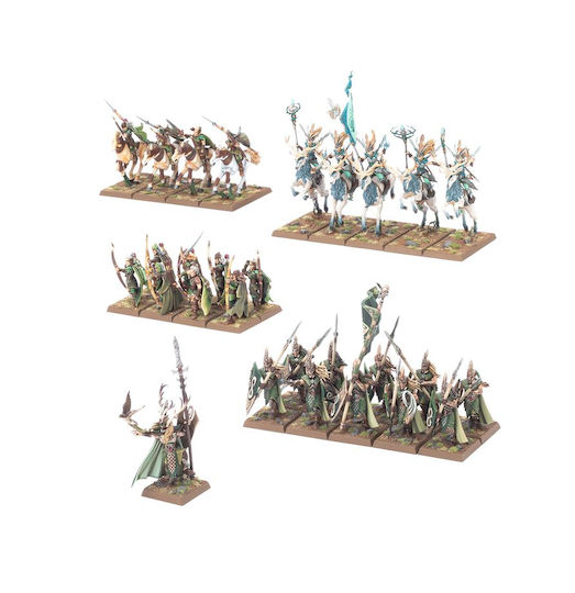 Warhammer Lumea Veche Regatele Elfilor Pădurii Armata Battle March 28 Miniaturi