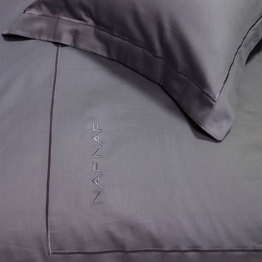 Παπλωματοθήκη Υπέρδιπλη Σετ 225x245 Naf-naf Unique Dark Grey
