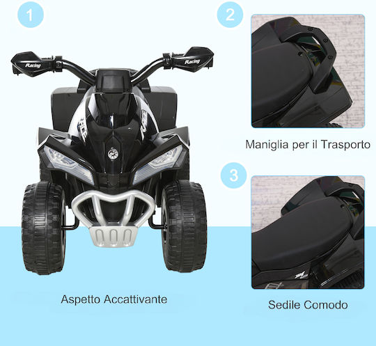 HomCom Αυτοκινητάκι Ride On Μαύρο