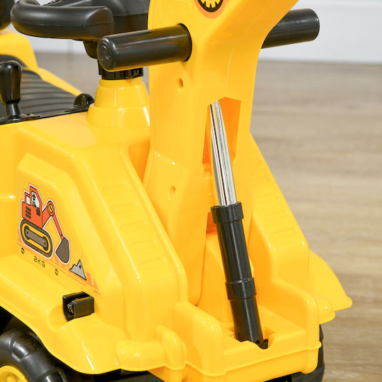 HomCom Ride On Excavator for 18+ Months Yellow