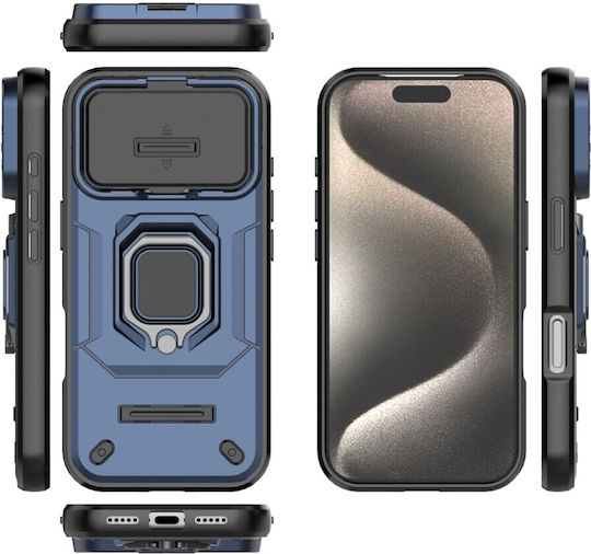 Camera Cover Hard Case Ring Blue Apple iPhone 17 Pro/18 Pro