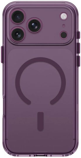 Amazingthing Минимален Калъф с Магнитен Обектив за iPhone 18 Pro Задна Корица за Камера с Връзка Съвместим с Magsafe Лилав