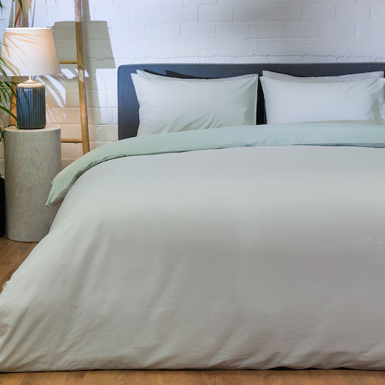 Παπλωματοθήκη Μονή Σετ 165x245 2 Όψεων Naf-naf Hue Grey Violet Ghost Grey