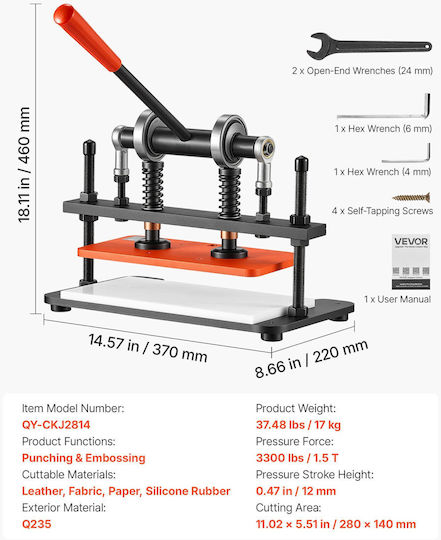 Vevor Cutting Machine 14cm
