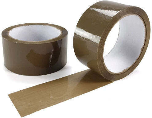 Forpus Verpackungsfolie 50mm x 66m in Braune Farbe 6 Stück