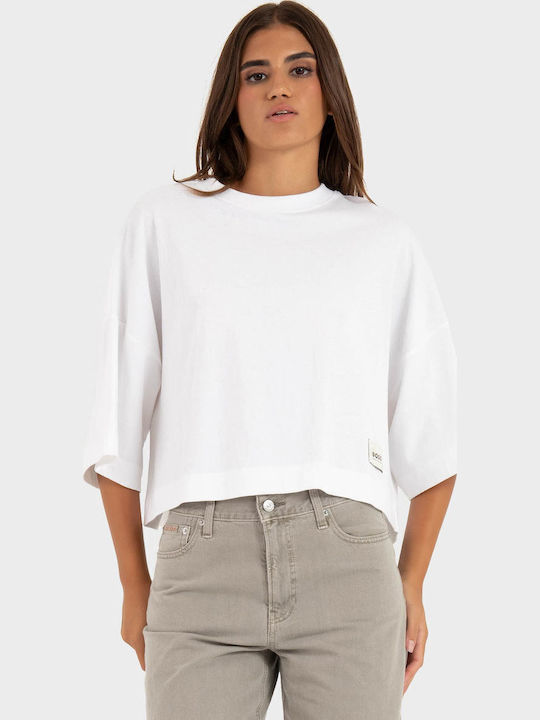 Дамско Crop T-shirt Бяло