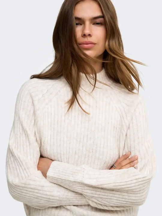Damen Langärmeliges Pullover Ivoire