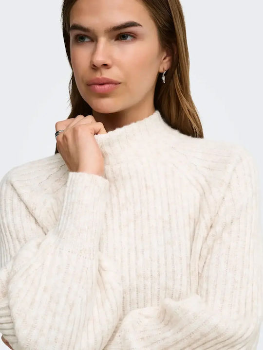 Damen Langärmeliges Pullover Ivoire
