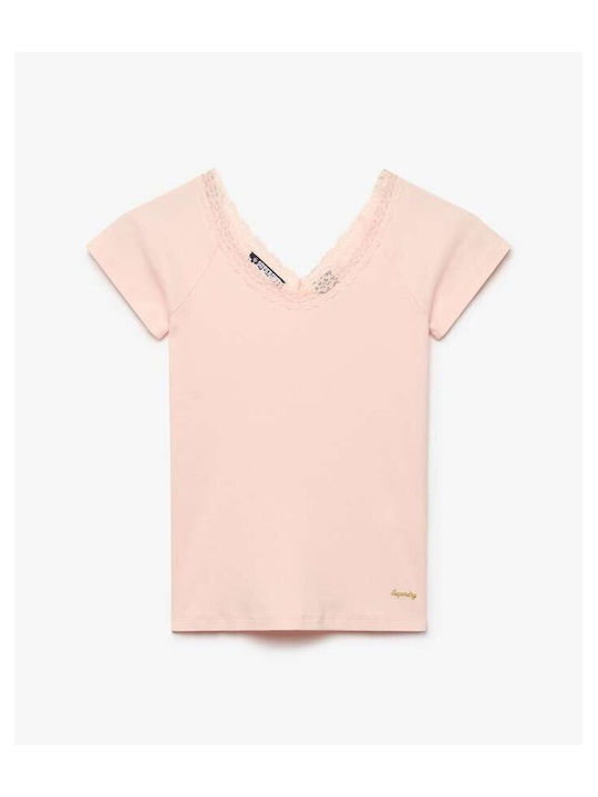 Дамска Къса Тениска Rose Blush Pink