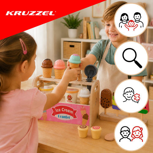 Kruzzel Играчки торти от дърво 33 бр