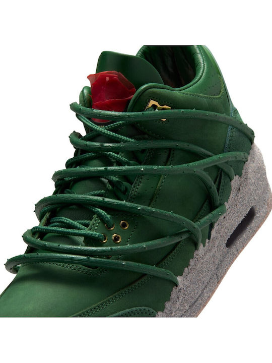 Air  3 Retro Teyana Taylor "Concrete Rose" Дамски Сникърси Fir / Fire Red / Victory Green / Cement Grey / Metallic Gold / Gum Medium Brown