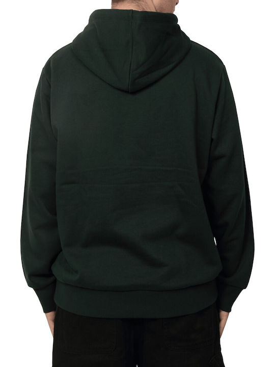 Tree Brushback Hoodie Dark Green