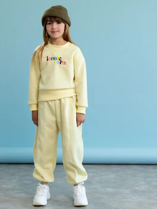 Kids Sweatpants Set Yellow