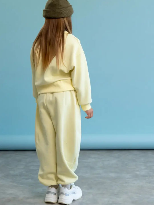 Kids Sweatpants Set Yellow