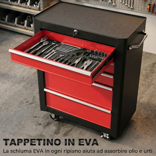 HomCom Metal Tool Chest
