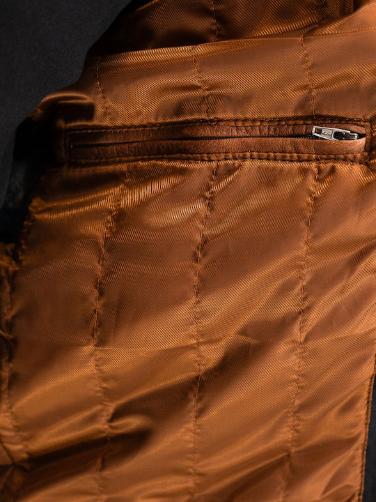Leather Jacket Tabac Brown