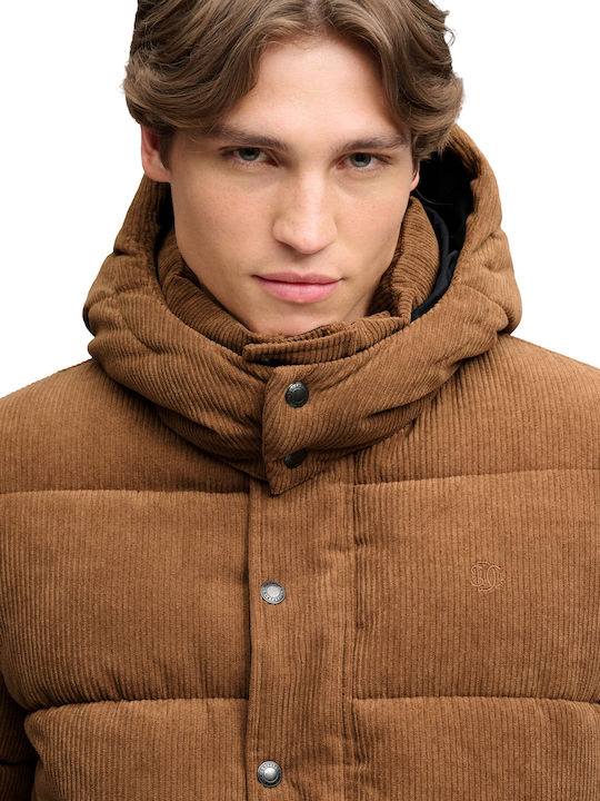 Яке Puffer Тъмнокафяв Тютюнев