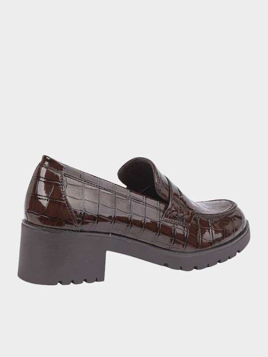 Γυναικεία Loafers σε Καφέ Χρώμα