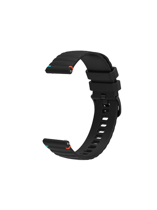 Garmin Vivoactive 5 Silicone Textured Wave Style 20mm Black