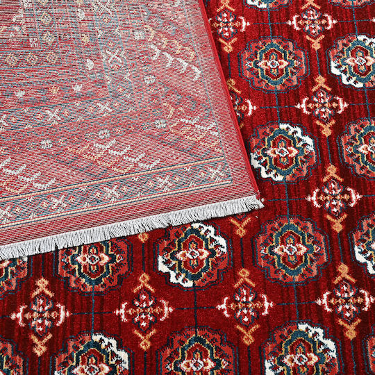 Polcarpet Kazak Oriental Modern Bedroom Rug Sets Cotton Burgundy 3 Pieces