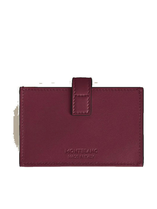 Leder Herrenbrieftasche Karten Burgundisch