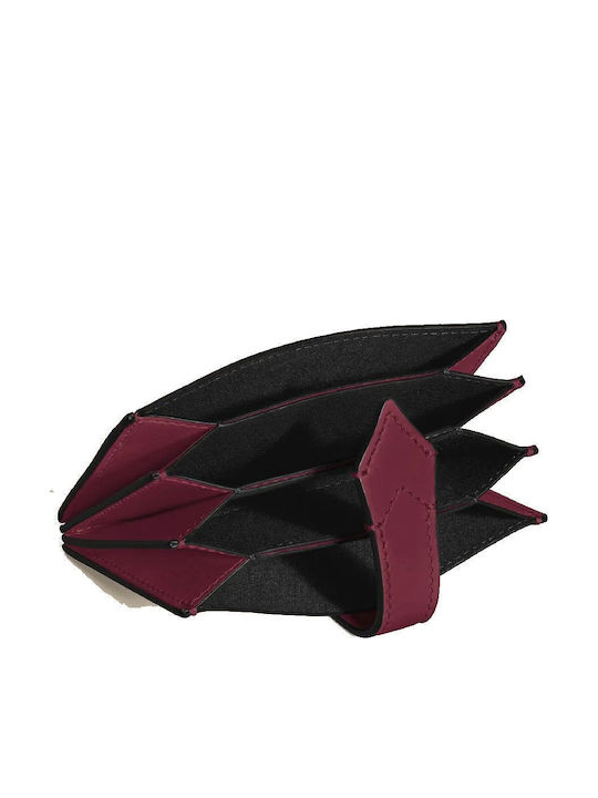 Leder Herrenbrieftasche Karten Burgundisch