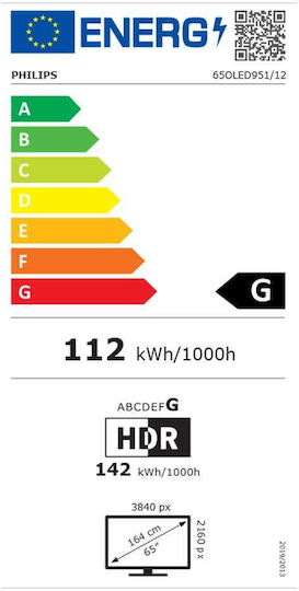 Philips Smart Телевизор 65" 4K UHD LED Ambilight (2026) 65OLED951/12