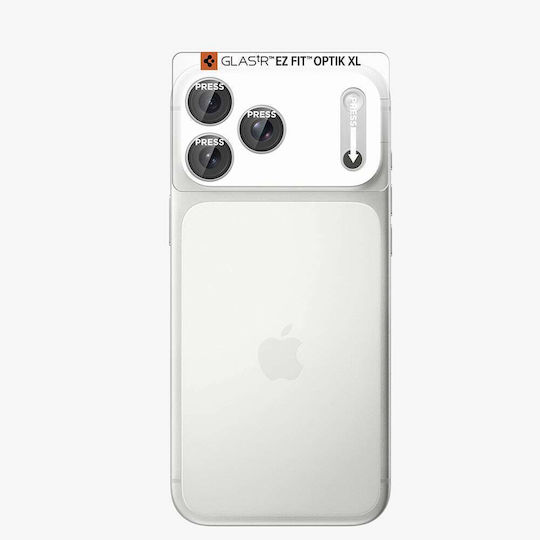 Camera Thermal Insulation Rear Spigen Glas.tR Ez Fit Optik Pro XL Apple iPhone 18 Pro Tempered Glass Silver AGL12038