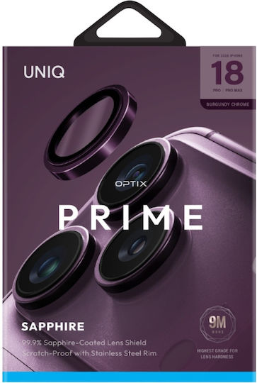 Uniq Optix Prime Протектор за камера за iPhone 18 Pro iPhone 18 Pro Max Бордо Uniq-ip6.3p-6.9p 2026 Plensbrgc