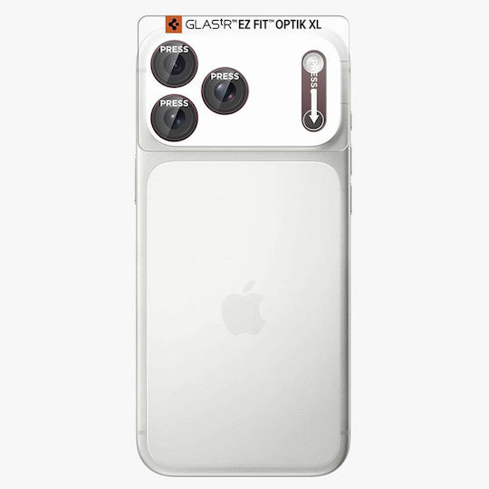 Phone Protective Camera Film Rear Spigen Glas.tR Ez Fit Optik Pro XL Apple iPhone 18 Pro Tempered Glass Burgundy AGL12036