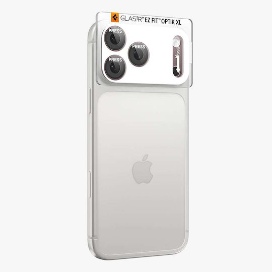Phone Protective Camera Film Rear Spigen Glas.tR Ez Fit Optik Pro XL Apple iPhone 18 Pro Tempered Glass Burgundy AGL12036