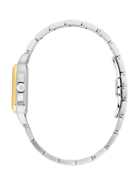 Men's Battery Watch with Silver Steel Bracelet