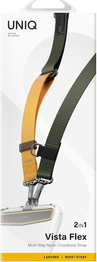 Uniq Vista Flex 2-in-1 Handydekoration Tie Deep Forest Canary Gelb