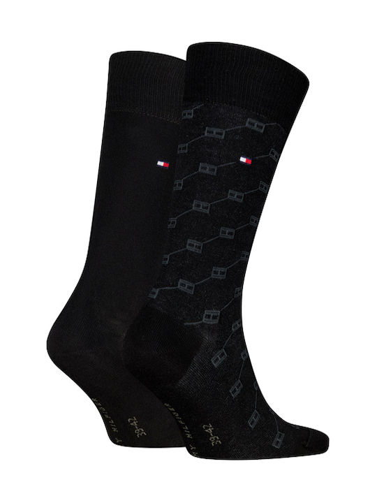Tommy Hilfiger Мъжки едноцветни чорапи Черни 2Pack Tommy Hilfiger Мъжки едноцветни чорапи Черни 2Pack