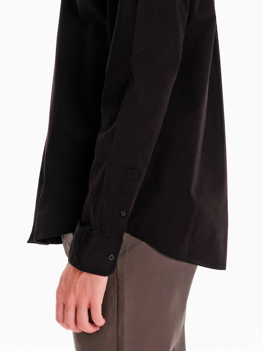 Long Sleeve Shirt in Regular Fit Black