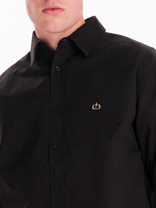 Long Sleeve Shirt in Regular Fit Black