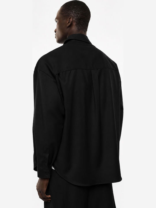 Long Sleeve Shirt in Regular Fit Black