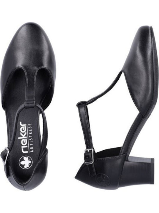 Leder Pumps Schwarz